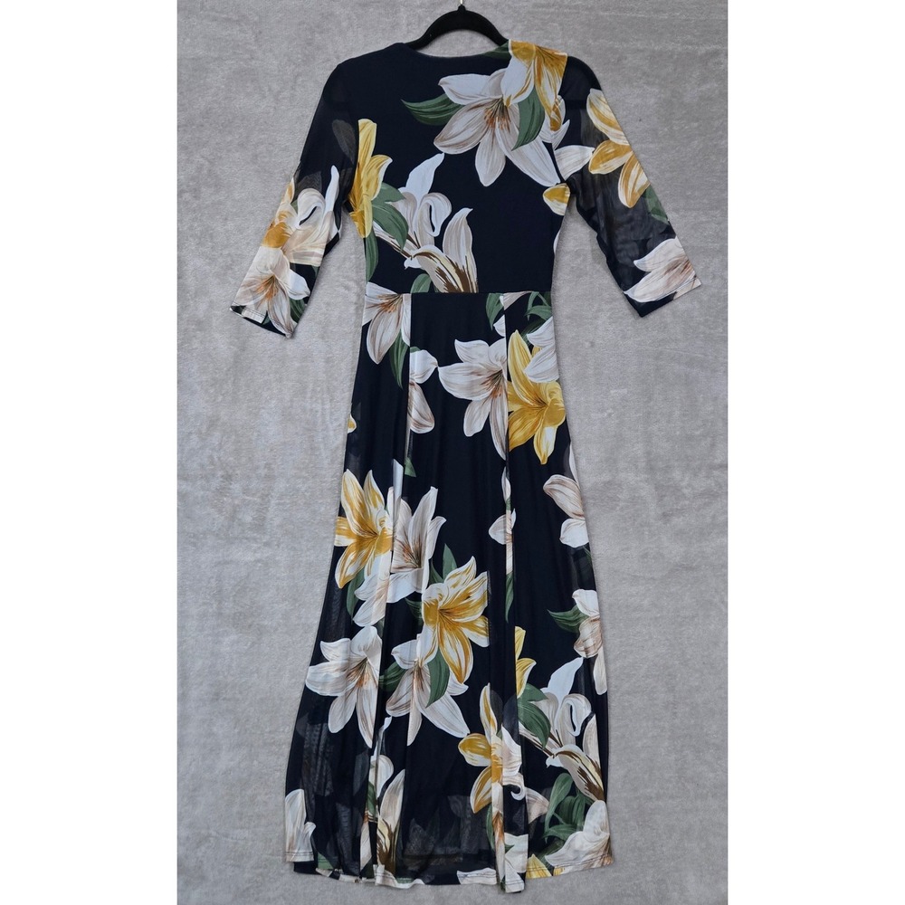 Kate and Lily Dress Size‎ 8 Flowy Romantic Floral Wrap Maxi Boho Wedding Euro